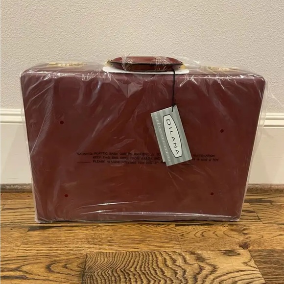 Dilana leather 4” attaché in cognac - Picture 2 of 13